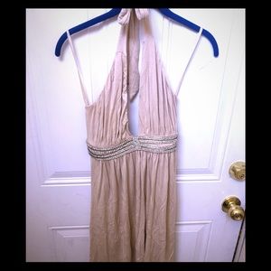 SKY Beige BLING Dress